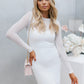 Trista Dress - Sheer White