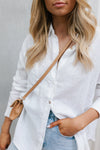 Tyra Shirt - White Linen