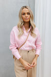 Valentine Shirt - Baby Pink Linen