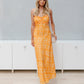Vienna Dress - Orange/White Floral