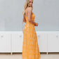Vienna Dress - Orange/White Floral