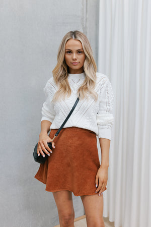 Winfred Skirt - Rust