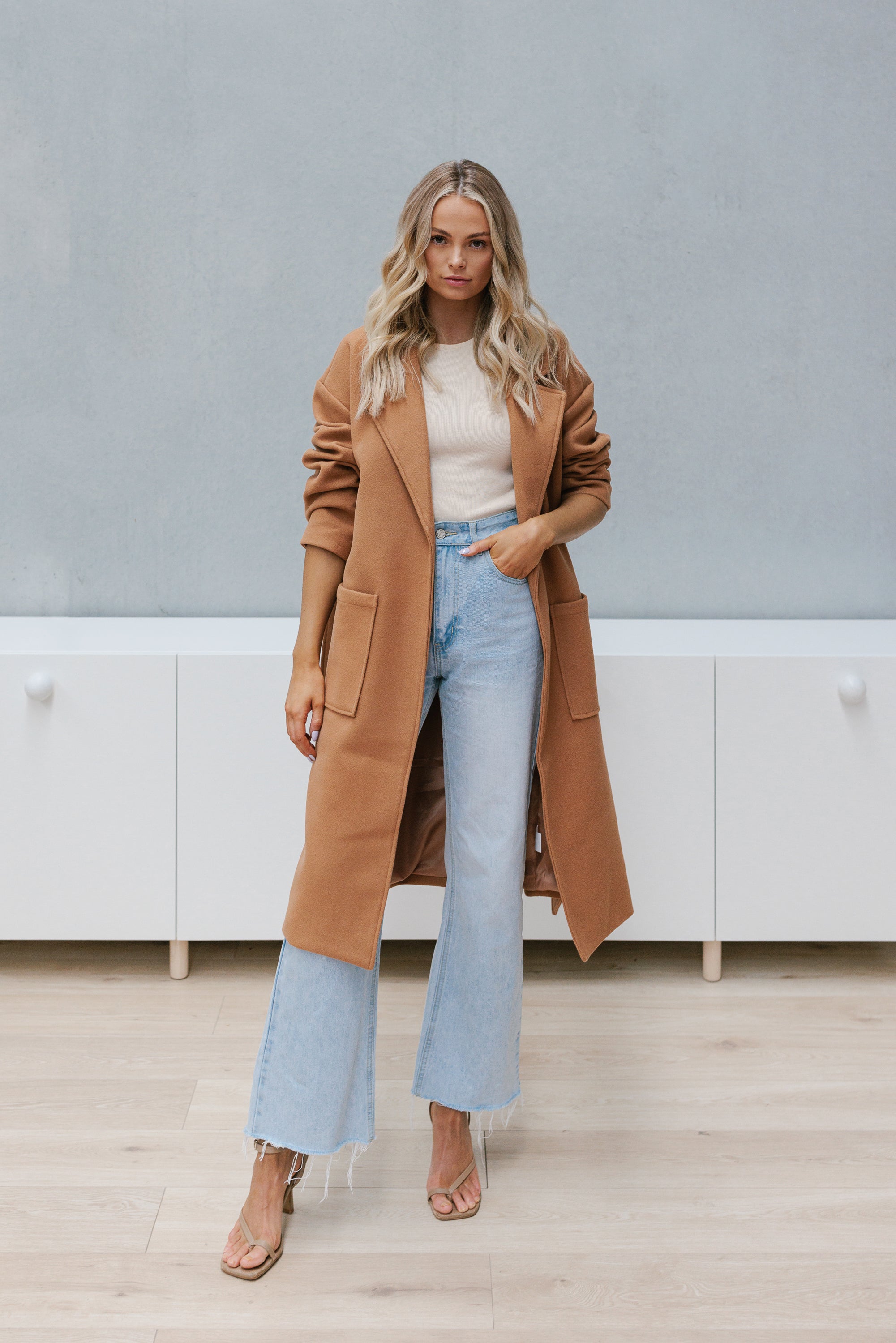 Winslow Oversized Coat Tan