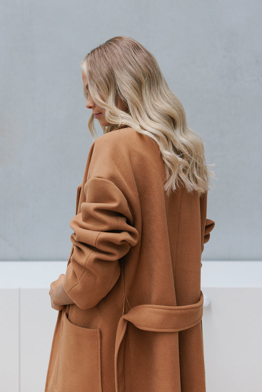 Winslow Oversized Coat - Tan