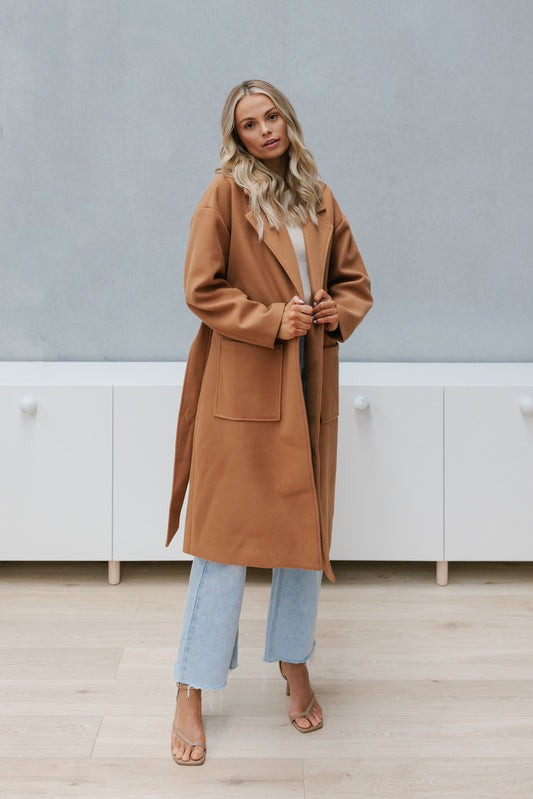 Winslow Oversized Coat - Tan