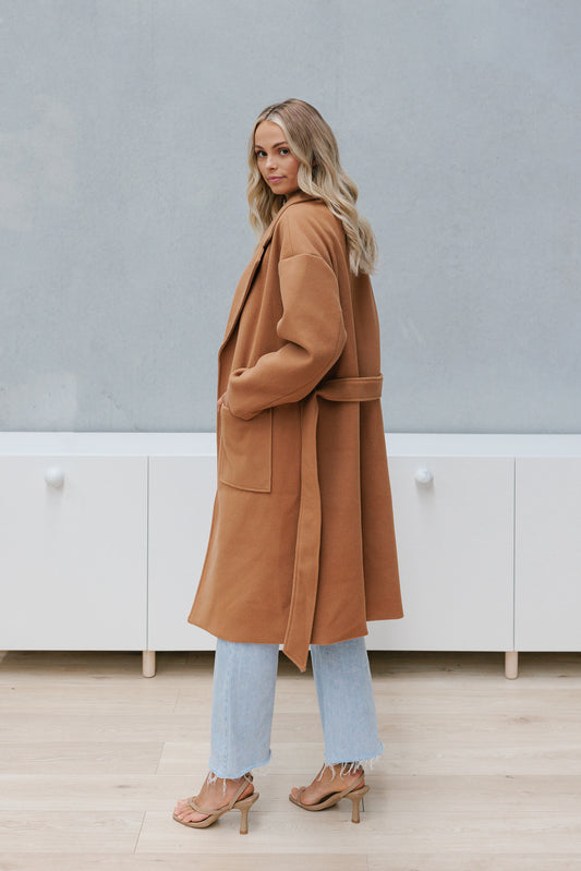 Winslow Oversized Coat - Tan