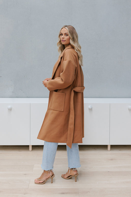 Winslow Oversized Coat - Tan