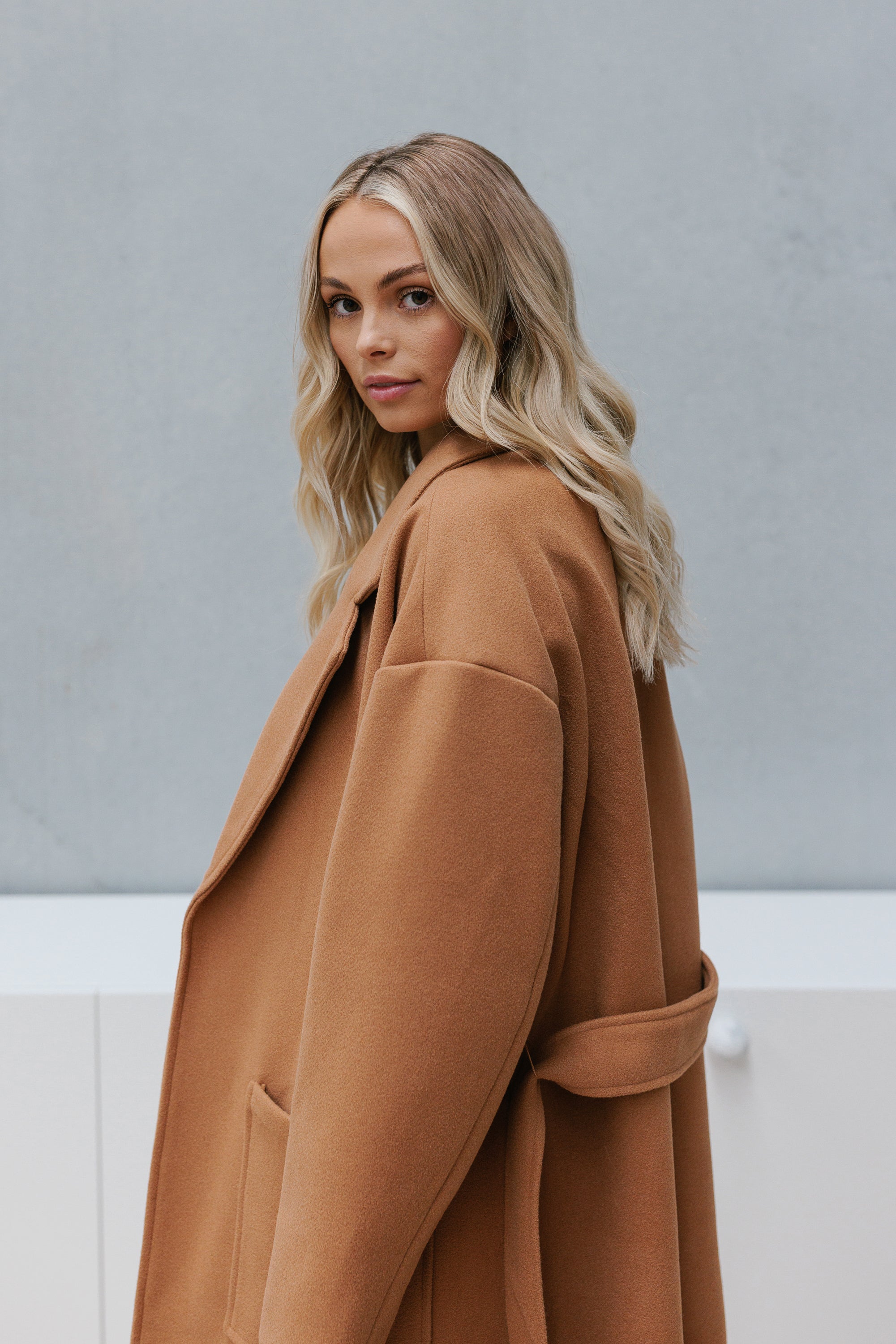 Winslow Oversized Coat Tan
