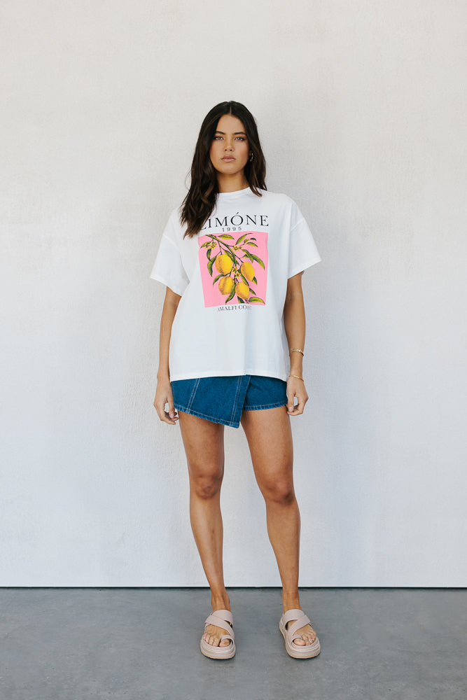 Limone Tee - White
