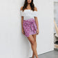 Monet Skirt - Bloom Plum Print