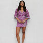 Monet Skirt - Bloom Plum Print