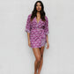 Monet Skirt - Bloom Plum Print