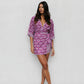Monet Skirt - Bloom Plum Print