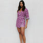 Monet Skirt - Bloom Plum Print