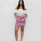 Monet Skirt - Bloom Plum Print