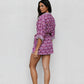 Monet Skirt - Bloom Plum Print