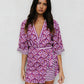 Monet Skirt - Bloom Plum Print