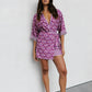 Monet Skirt - Bloom Plum Print