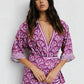 Monet Skirt - Bloom Plum Print
