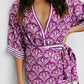 Monet Skirt - Bloom Plum Print