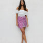 Monet Skirt - Bloom Plum Print