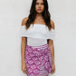 Monet Skirt - Bloom Plum Print