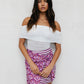 Monet Skirt - Bloom Plum Print