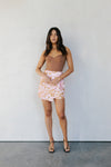 PRE ORDER SEPTEMBER - Nyah Skirt - Tan/Soft Pink Floral