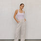 Mysti Top - Lilac/Beige
