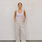 Mysti Top - Lilac/Beige