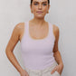Mysti Top - Lilac/Beige