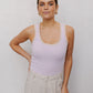 Mysti Top - Lilac/Beige