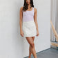 Mysti Top - Lilac/Beige