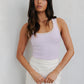Mysti Top - Lilac/Beige