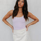 Mysti Top - Lilac/Beige