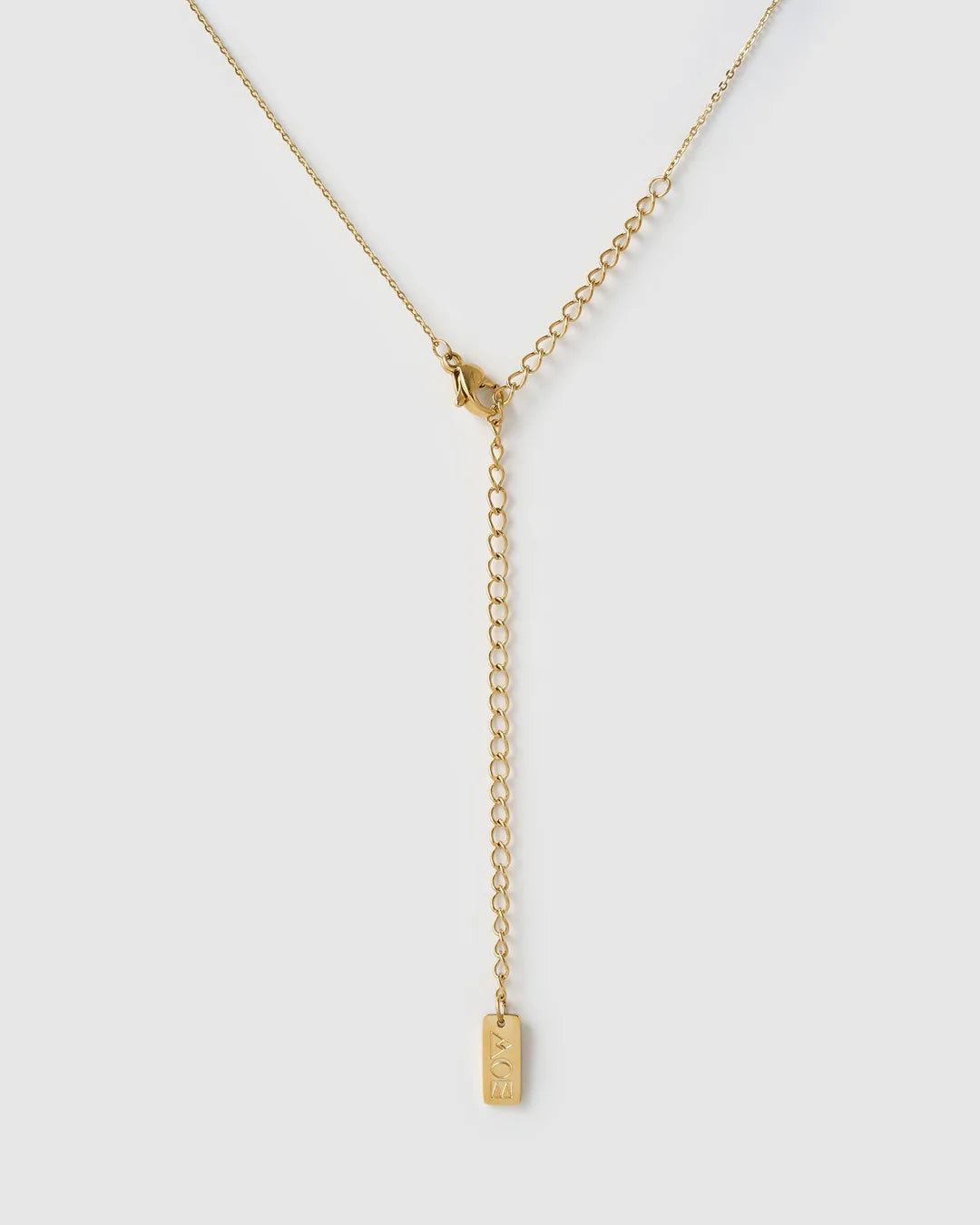 Zodiac Tag Necklace Gold