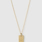 Libra Zodiac Tag Necklace - Gold