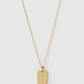 Virgo Zodiac Tag Necklace - Gold