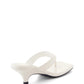 North Thong Heel - Off White Crinkled Patent