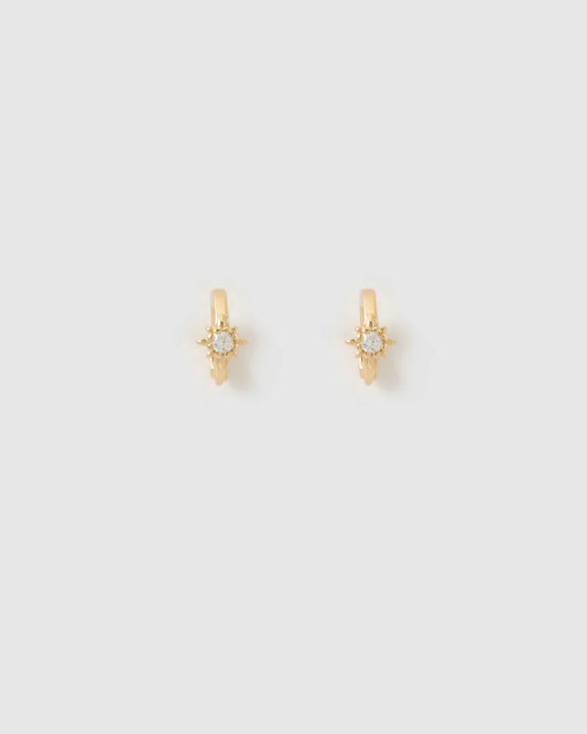 Nova Huggie Earrings - Gold