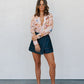 Naomie Shirt - Blush Watercolour Floral