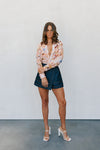 Naomie Shirt - Blush Watercolour Floral