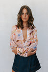 Naomie Shirt - Blush Watercolour Floral