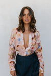 Naomie Shirt - Blush Watercolour Floral