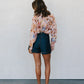 Naomie Shirt - Blush Watercolour Floral