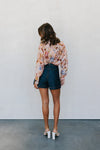Naomie Shirt - Blush Watercolour Floral
