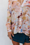 Naomie Shirt - Blush Watercolour Floral