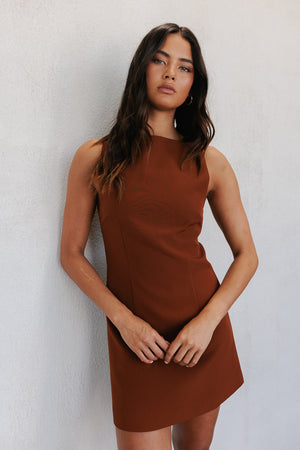 Natalia Dress - Cinnamon