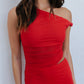 Karter Maxi Dress - Red Mesh