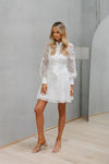 Olessa Dress - White Embroidery